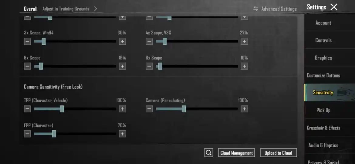 BGMI sensitivity settings guide demonstration