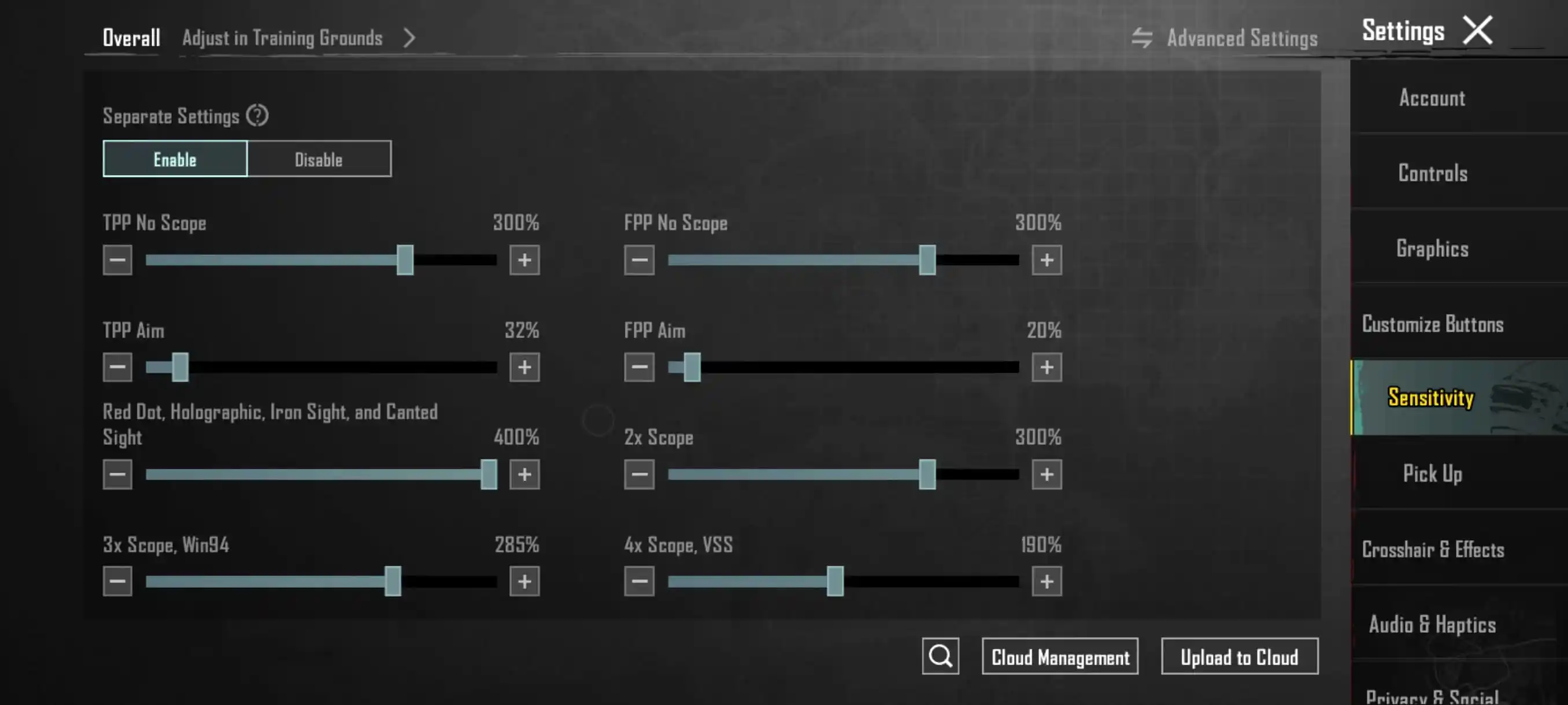 BGMI sensitivity settings guide demonstration