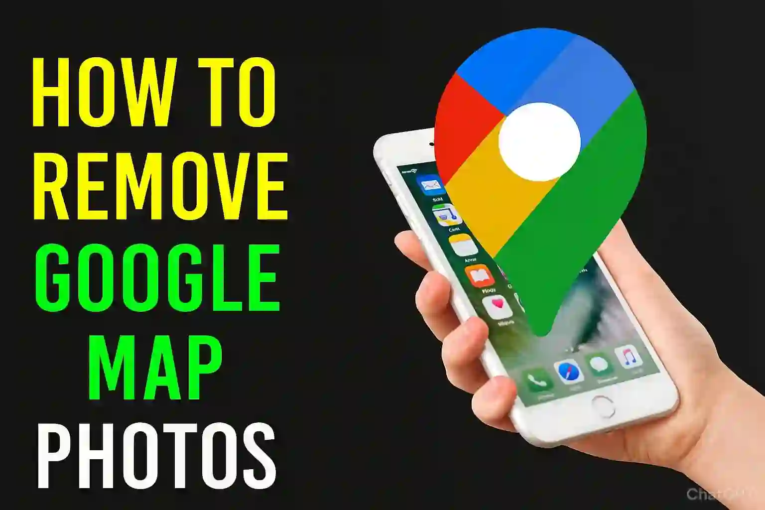 How to remove google map photos