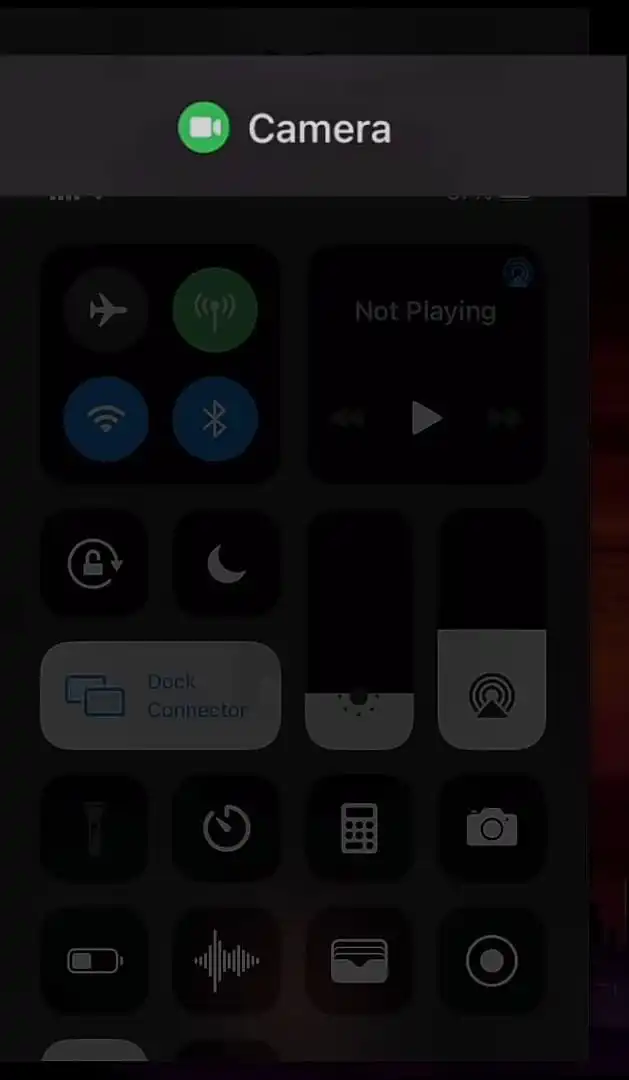 What is the orange dot on my iphone